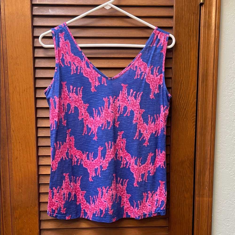 Lilly Pulitzer giraffes tank top L